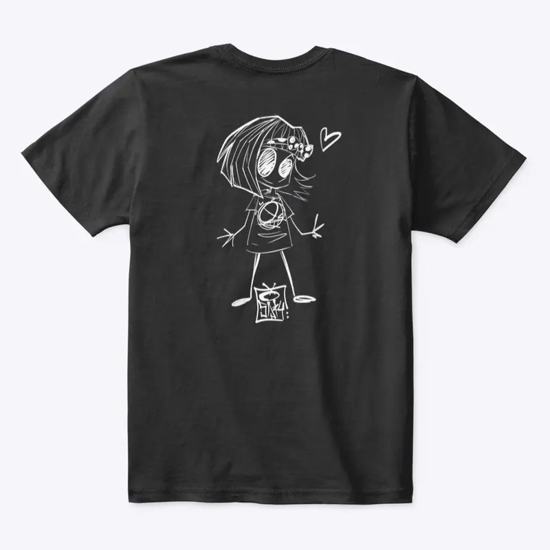 kids tee Zgirl doodle